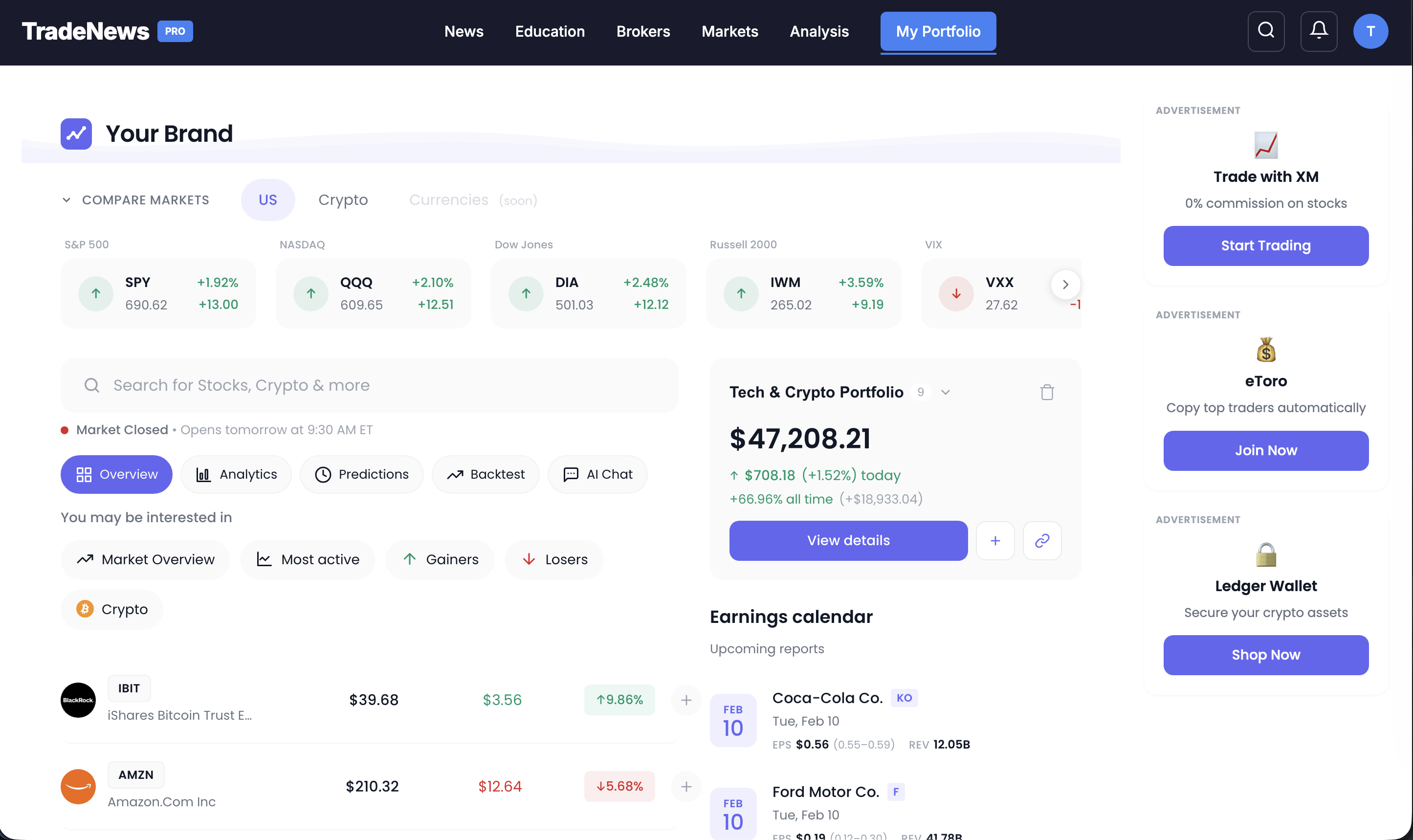 Broker Widget & Partners Portal